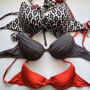 H&M Halter Bikini Swim Tops, 3 for $9 size 34D